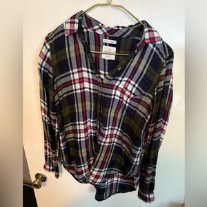 American Eagle Outfitters Multicolor Plaid Shirt